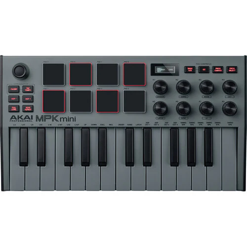Akai Professional MPK Mini MK3 25-Key MIDI Controller (Grey) - Image 2