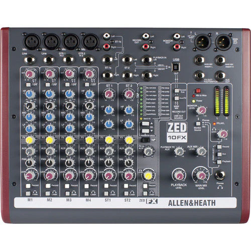 Allen & Heath ZED-10FX Multipurpose Mini Mixer with Effects - Image 3