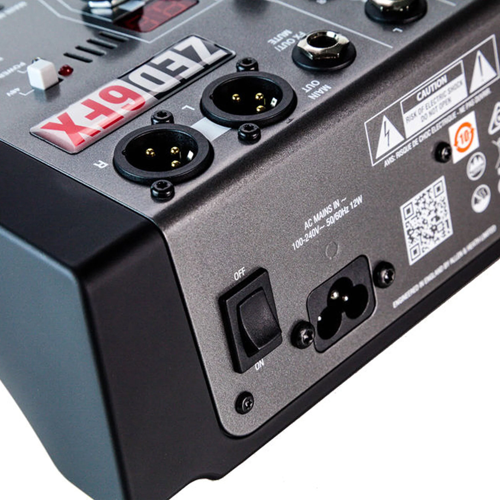 Allen & Heath ZED-6FX Compact 6 input analog mixer with FX (Open Box) - Image 8