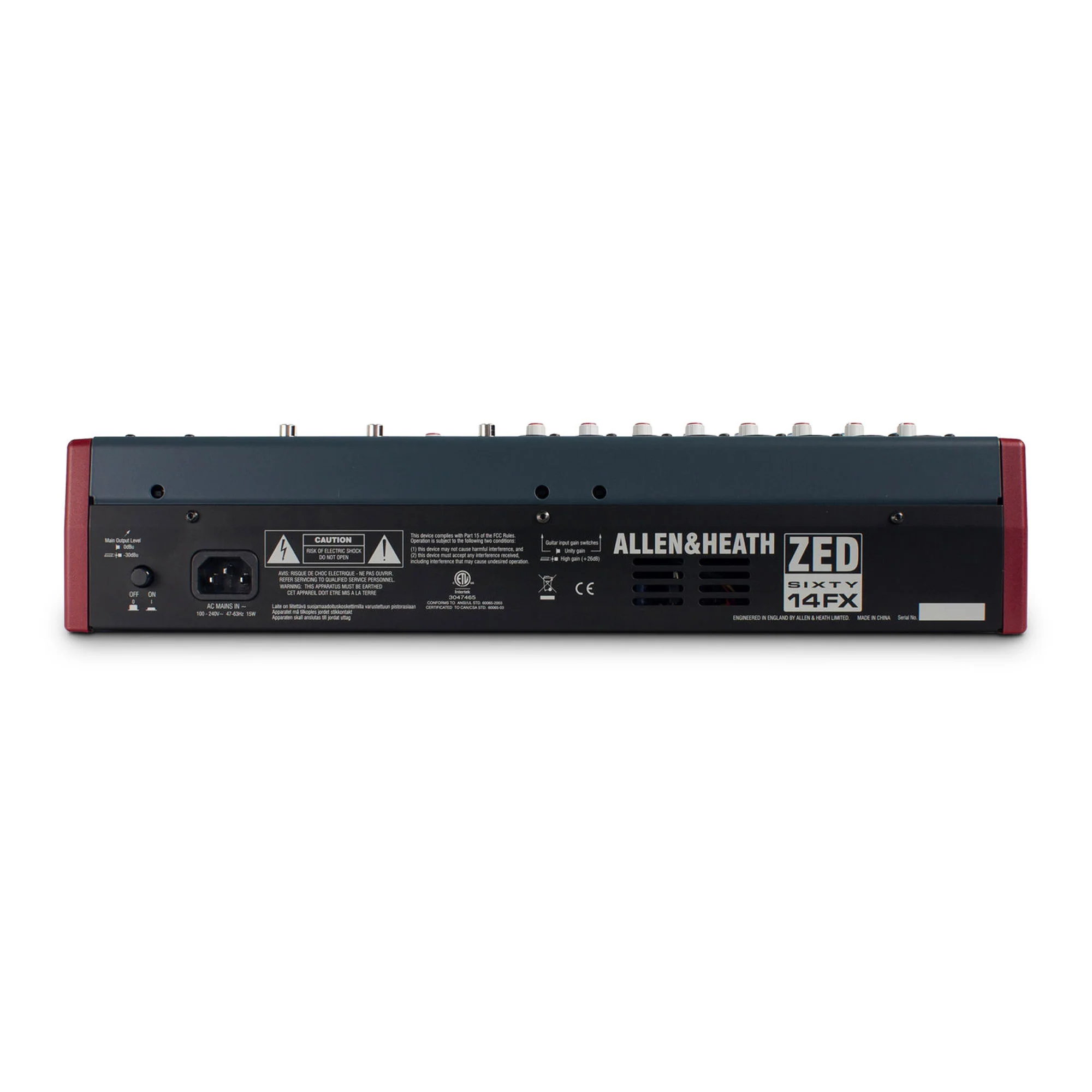Allen & Heath ZED60-14FX Live and Studio Mixer with Digital FX and USB Port - Image 5