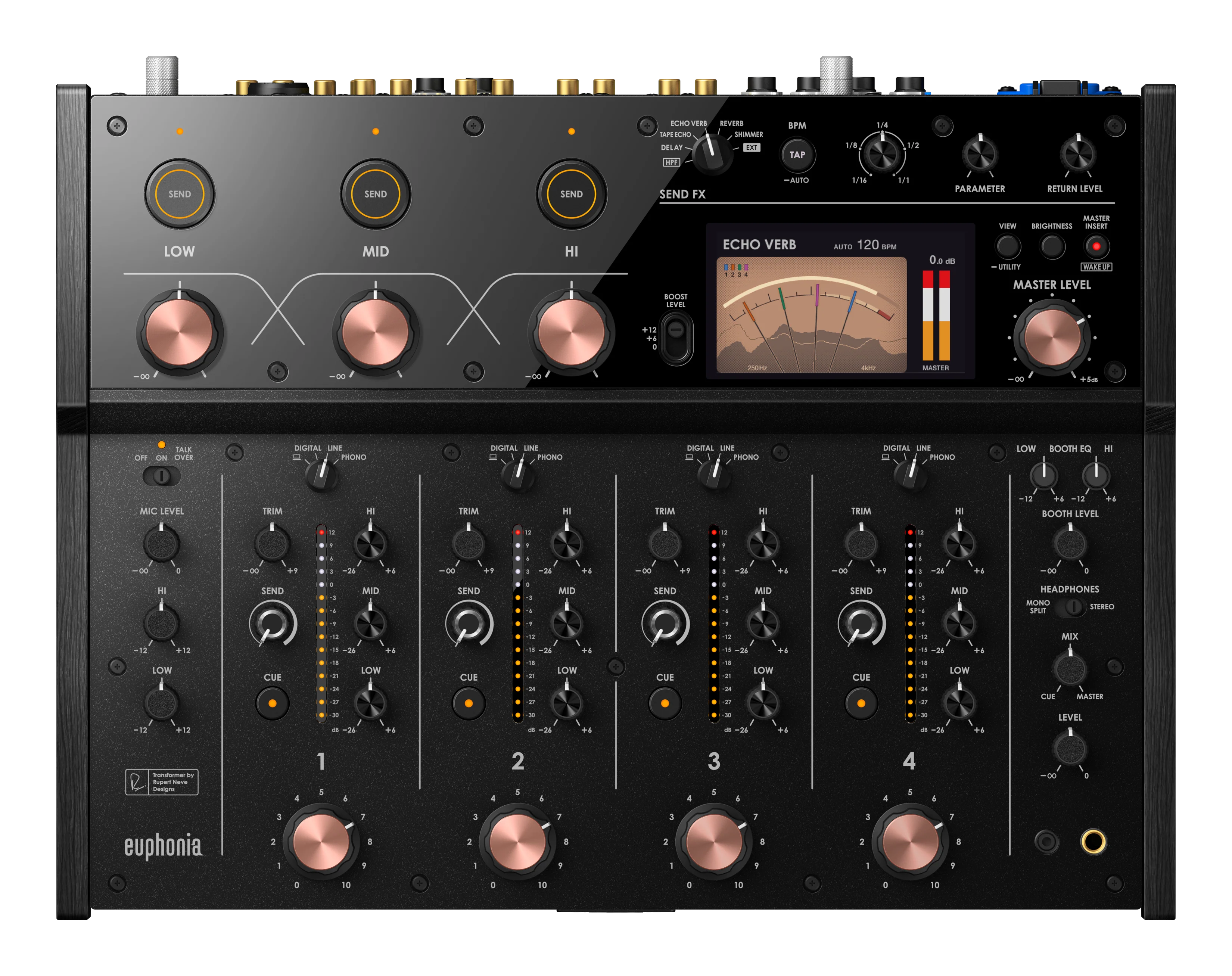AlphaTheta EUPHONIA Professional 4-Channel Rotary Mixer with CDJ-3000 Professional DJ Media Player Pair - Image 3