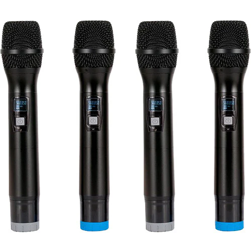 American DJ WM-419 Four-Channel UHF Wireless Handheld Microphone System (540 to 590 MHz) (Open Box) - Image 3