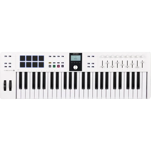 Arturia KeyLab Essential mk3 49-Key Universal MIDI Controller and Software (White) (Open Box) - Image 2