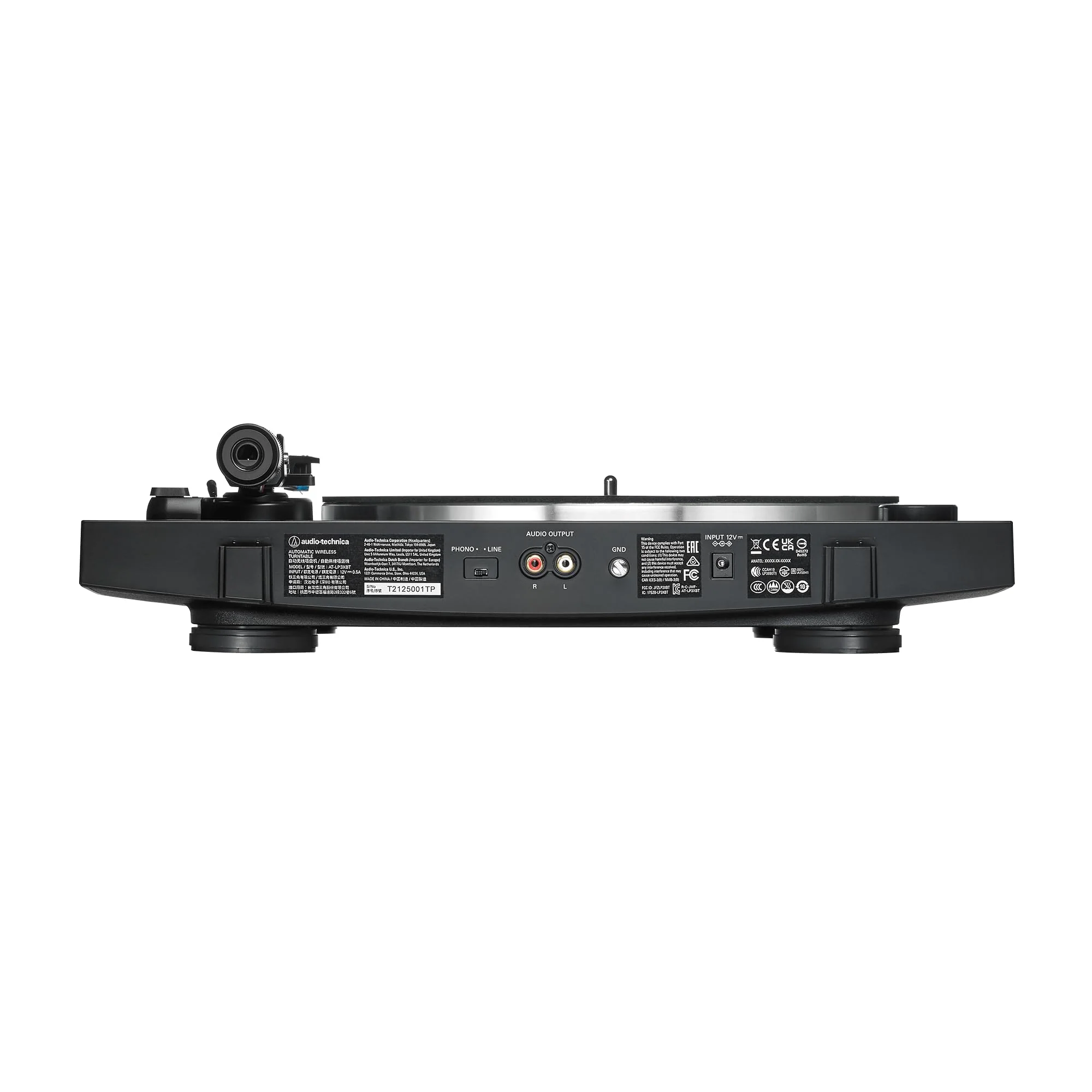 Audio-Technica Consumer AT-LP3XBT Fully Automatic Two-Speed Turntable with Bluetooth (Black) - Image 5