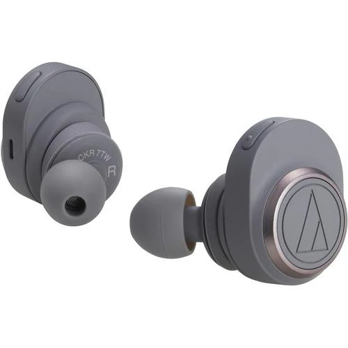 Audio-Technica Consumer ATH-CKR7TW True Wireless In-Ear Headphones (Gray) (Open Box) - Image 2