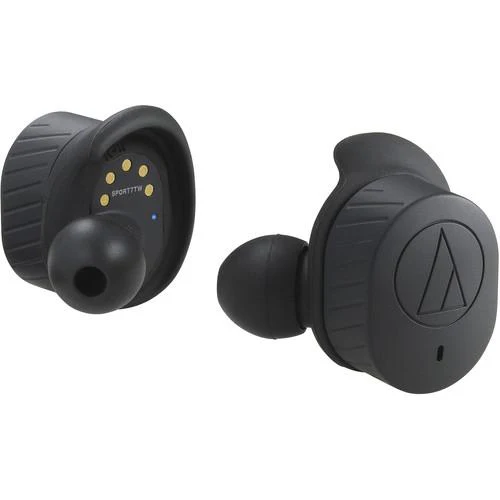 Audio-Technica Consumer ATH-SPORT7TW SonicSport True Wireless In-Ear Headphones (Black) (Open Box) - Image 2
