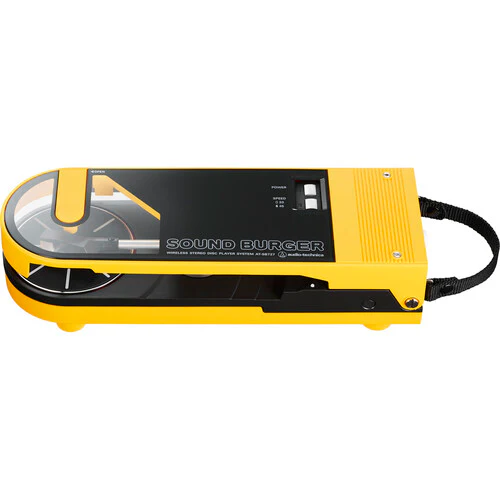 AudioTechnica AT-SB727 Sound Burger Portable Turntable with Bluetooth (Yellow) - Image 3
