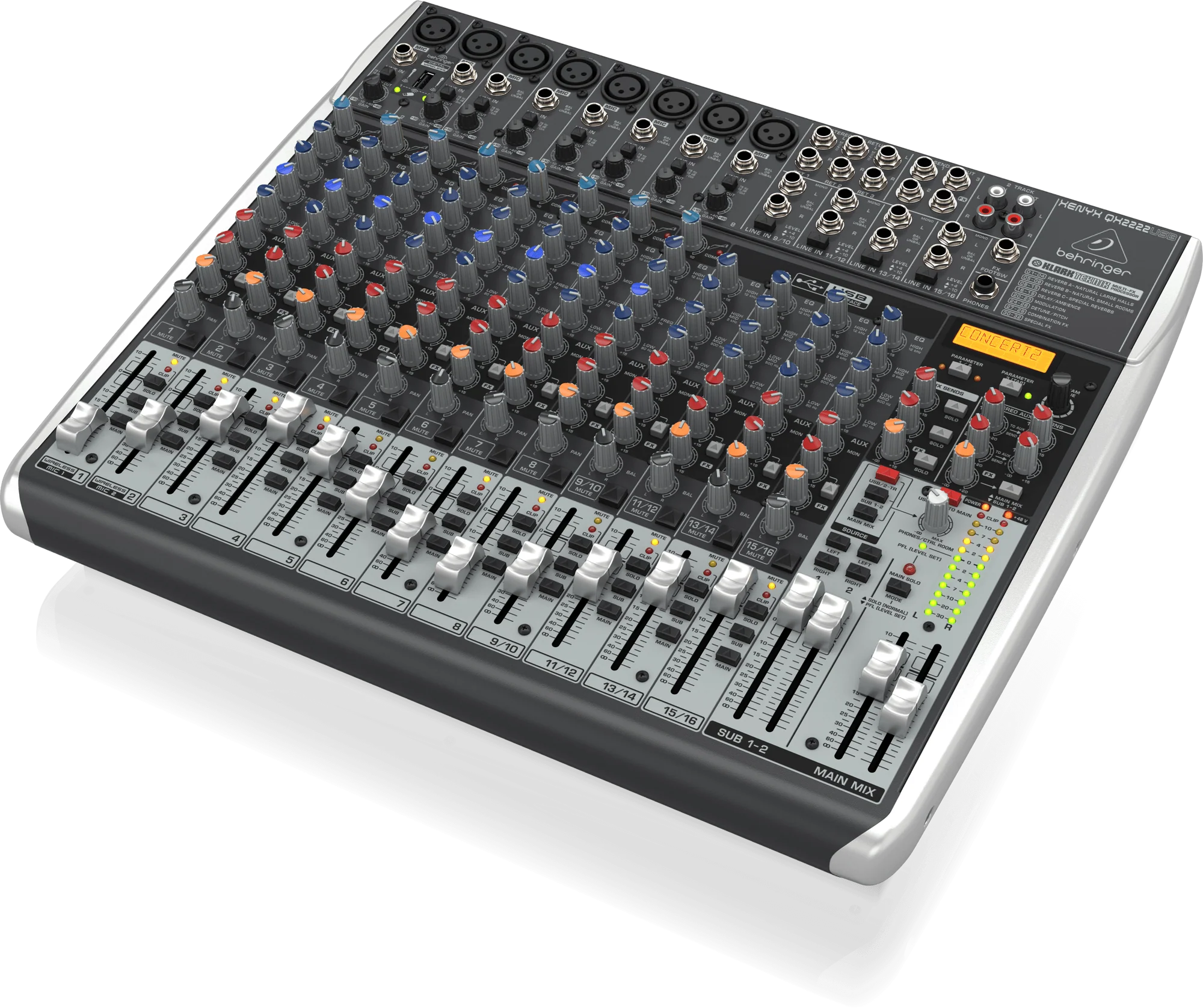 Behringer Xenyx QX2222USB Mixer with USB and Effects - Image 3