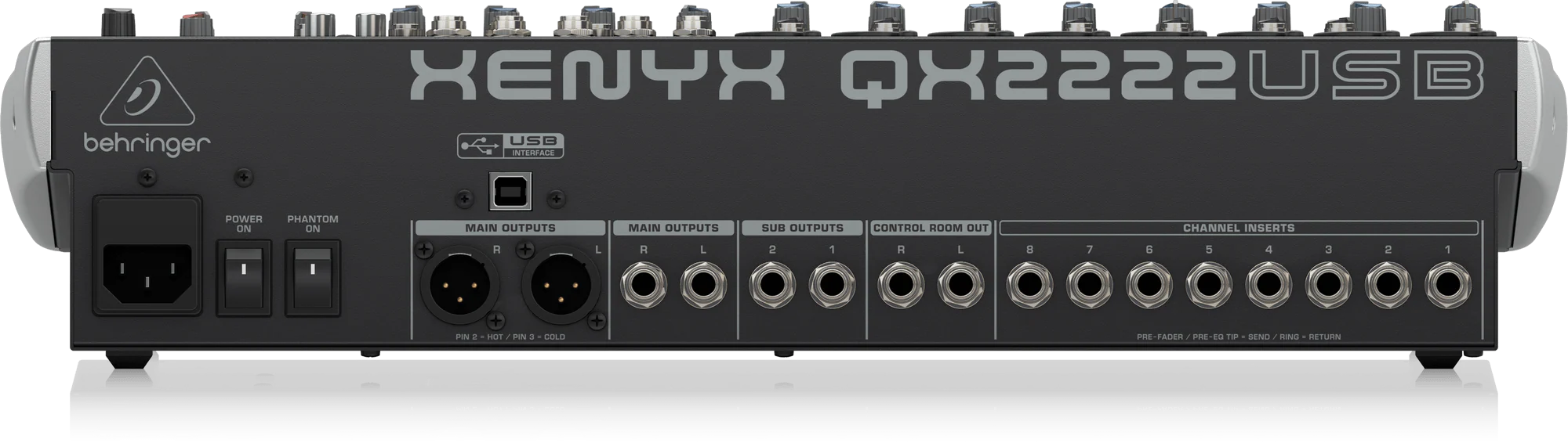 Behringer Xenyx QX2222USB Mixer with USB and Effects - Image 4