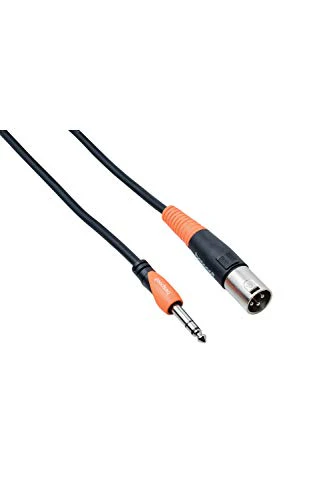 Bespeco Silos Series 15-Feet Instrument Cable with Male XLR to 1/4-Inch Balanced Jack