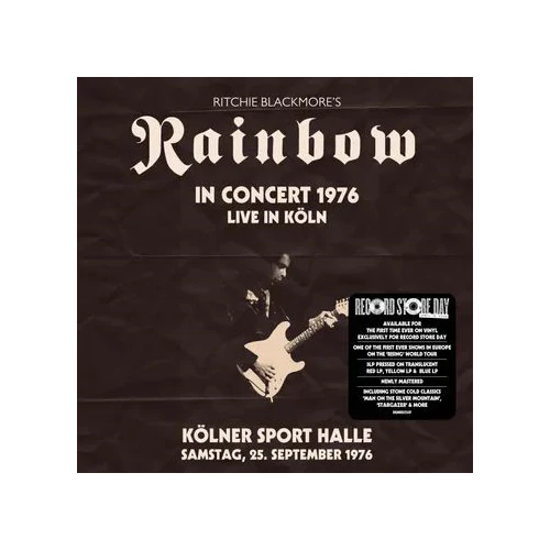 Blackmore,Ritchie'S Rainbow - Live From Koln 1976 - Translucent Red Yellow Blue - Vinyl Lp(3) - RSD 2026