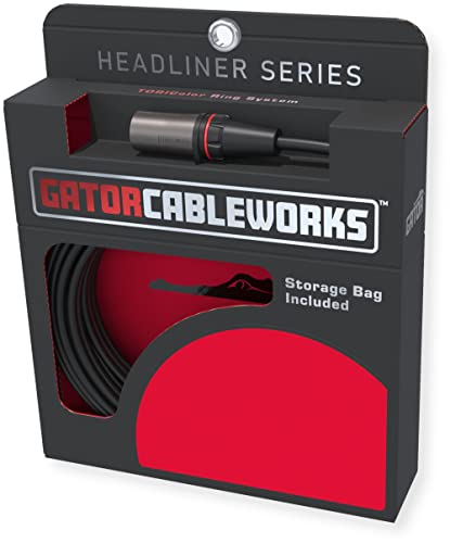 Cableworks By Gator Cases Headliner Series 20 Foot XLR Microphone Cable; (GCWH-XLR-20) (Open Box)