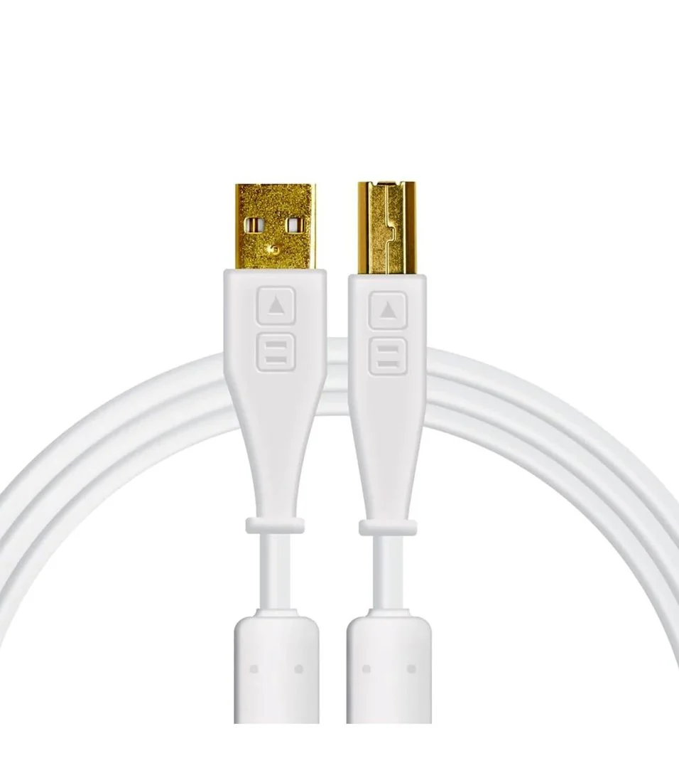 Chroma Cables: Audio Optimized USB Cables - White Straight
