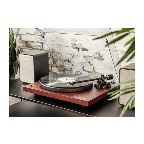 Crosley C6B-MA Belt-Drive Bluetooth Turntable Record Player with Adjustable Tone Arm, Mahogany - Image 3