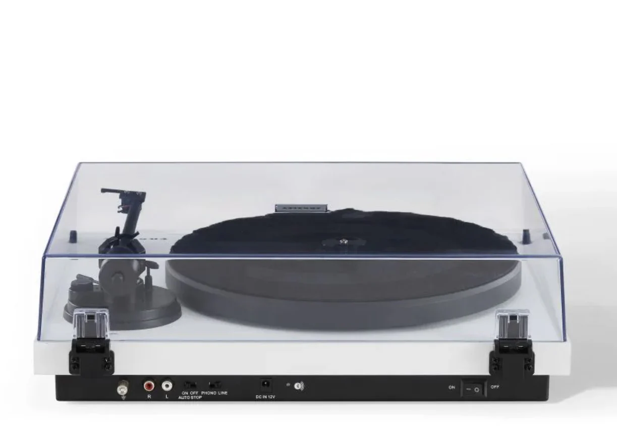 Crosley C6B-WH Belt-Drive Bluetooth Turntable Record Player with Adjustable Tone Arm, White - Image 5