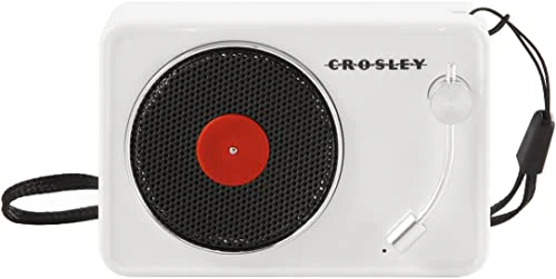 Crosley CR3029A-WH Portable Mini Turntable Bluetooth Speaker, White - Image 2
