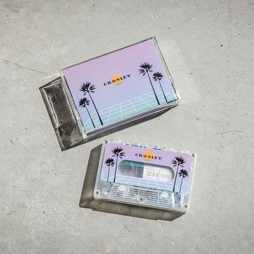 Crosley CR3045TL-VW Cassette Tape Portable Wireless Bluetooth Speaker, Vaporwave Translucent - Image 4