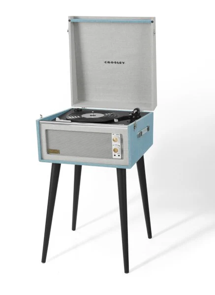 Crosley CR6233F-TN Dansette Bermuda Bluetooth in/Out Portable Vinyl Record Player Turntable with Aux-in, Tourmaline (Open Box) - Image 2