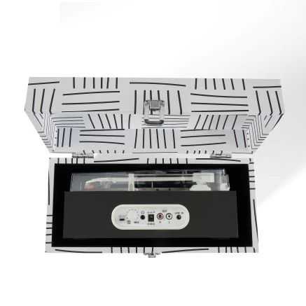 Crosley Fusion Turntable and Carrying Case - Black & White - Image 5
