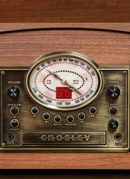 Crosley Medley Entertainment Center - Walnut - Image 8