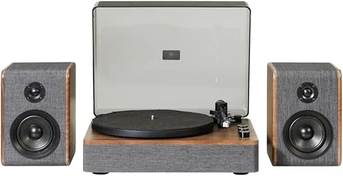 Crosley - Nocturne Record Player With Speakers - Charcoal - Image 3