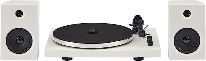 Crosley T150 Turntable with Speakers, White - Image 3