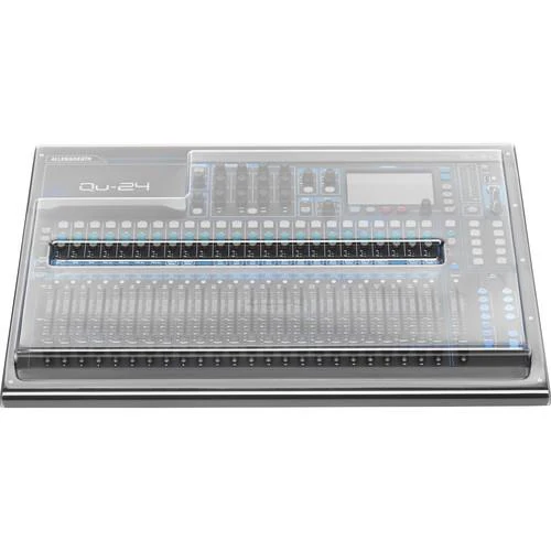 Decksaver Cover for Allen & Heath QU-24 Mixer (Smoked/Clear) - Image 3