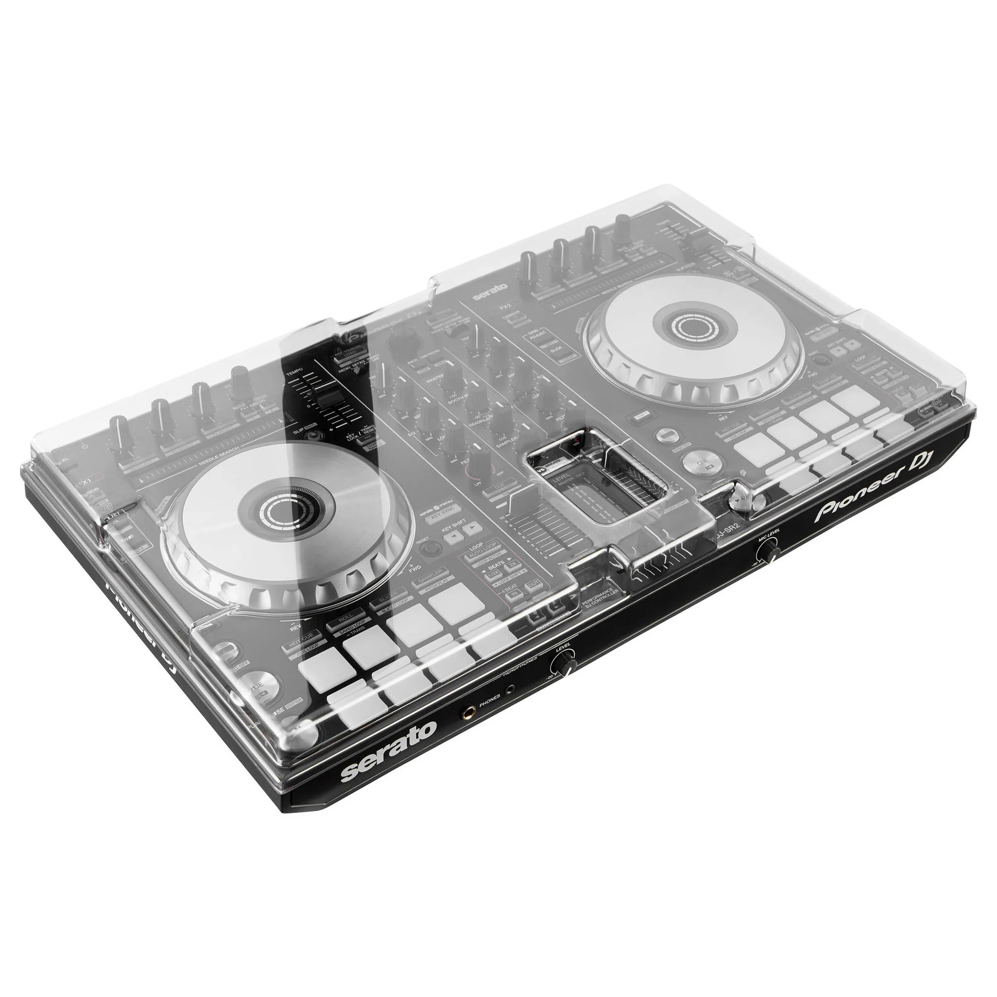 Decksaver Cover for Pioneer DDJ-SR2 and DDJ-RR (Smoked/Clear) (Open Box) - Image 2