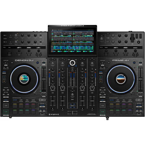 Denon DJ PRIME 4+ Standalone DJ Controller & Mixer with 4 Decks, Wi-Fi Music Streaming, Drop Sampler, 10.1" Touchscreen, Light Control, Internal FX - Image 5