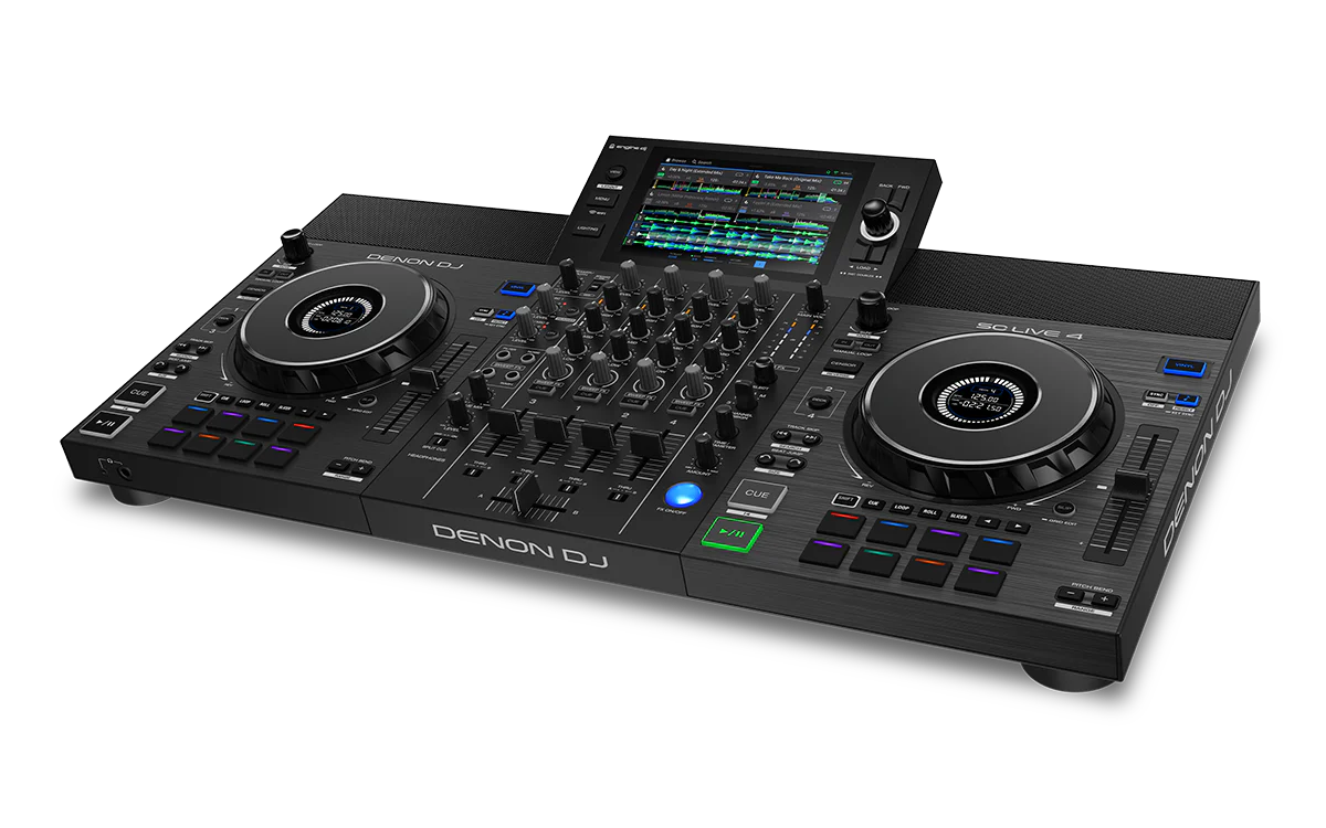 Denon DJ SC Live 4-Standalone Controller, 4-Channel Mixer, Amazon Music Unlimited Streaming, Wi-Fi, Speakers, Serato DJ & Virtual DJ Compatible - Image 4