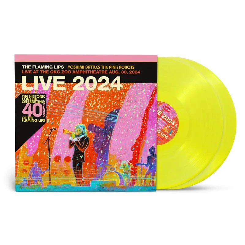 Flaming Lips, The - Yoshimi Battles The Pink Robots -
Live at the Zoo Amphitheatre,
Oklahoma City, August 30, 2024 - Vinyl LP(x2) - RSD - Black Friday 2025