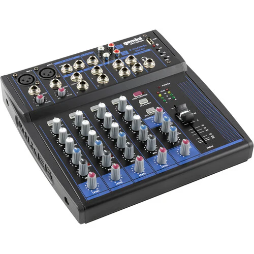 Gemini GEM-8USB Compact 8-Channel Bluetooth Audio Mixer with USB - Image 2