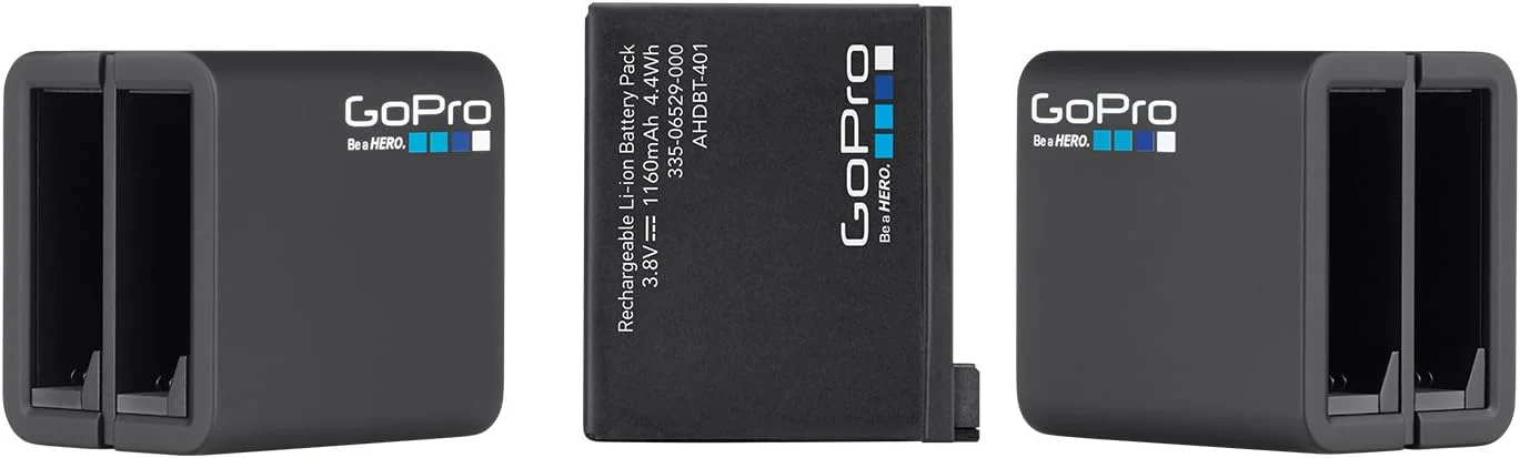 GoPro Dual Battery Charger + Battery (for Hero4 Black/Hero4 Silver) GoPro Official Accessory (Open Box) - Image 3