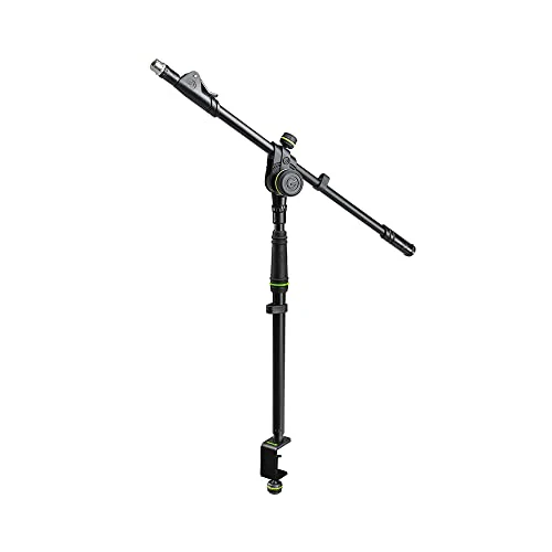 Gravity Stands Microphone Pole with Table Clamp and Boom Arm