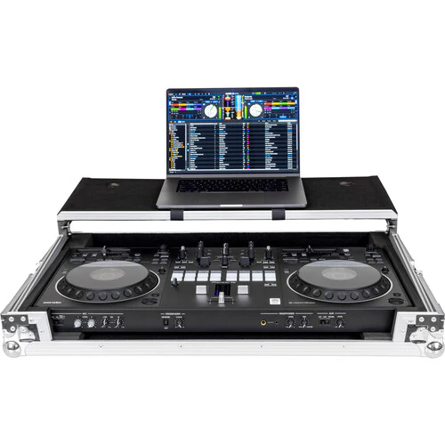 Headliner Flight Case DJ Controller Case for Pioneer DDJ-REV5 with Laptop Platform (Silver on Black) - Image 5