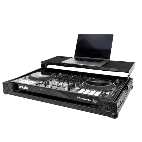 Headliner Flight Case with Laptop Platform for Pioneer DDJ-FLX10 and DDJ-1000SRT (All Black) - Image 4