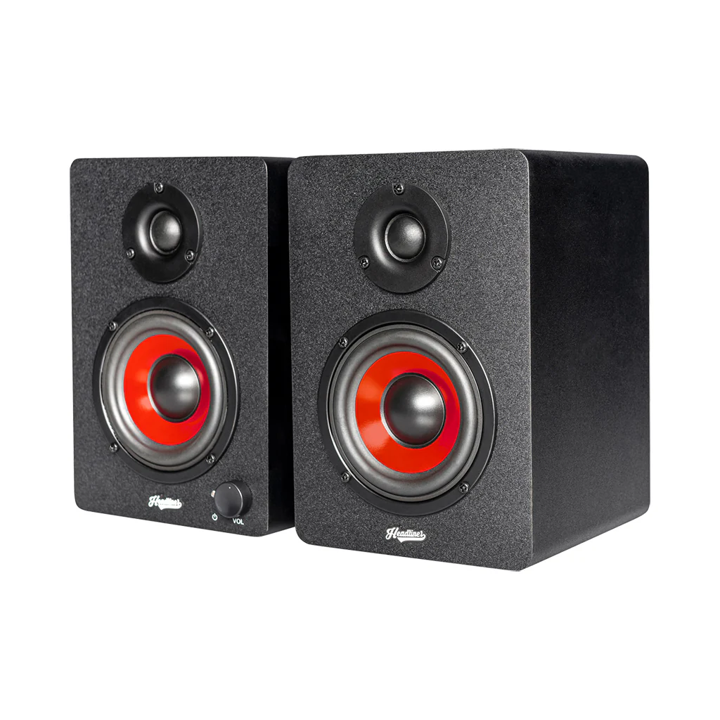 Headliner HD3 3.5'' Active Multimedia Reference Monitors, Limited Edition Black/Red, HL90002 (B-stock) - Image 3