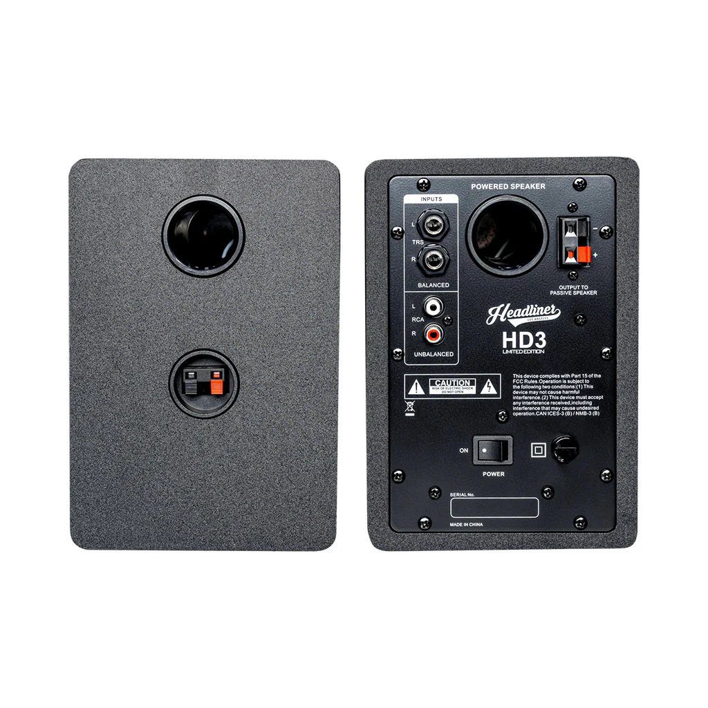 Headliner HD3 3.5'' Active Multimedia Reference Monitors, Limited Edition Black/Red, HL90002 (B-stock) - Image 4