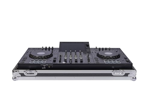 Headliner Low-Profile Flight Case with Wheels for AlphaTheta XDJ-AZ (Silver/Black) - Image 4