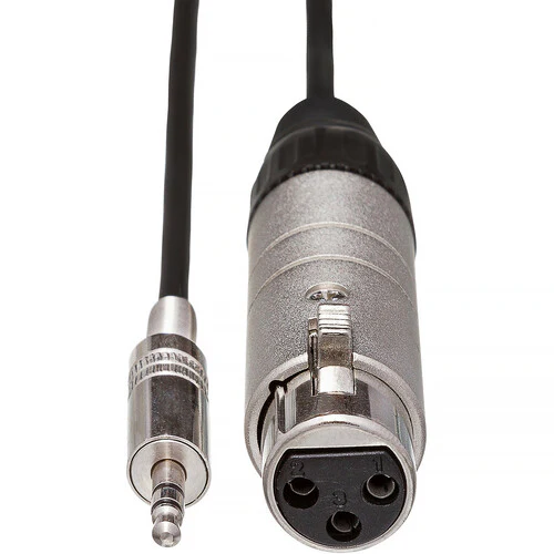 Hosa Technology Low to High Impedance Matching Transformer with XLR Female to Stereo 3.5mm TRS Male Connector - Image 2