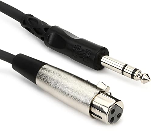 Hosa Technology Stereo 1/4" Male to XLR Female Cable - 5