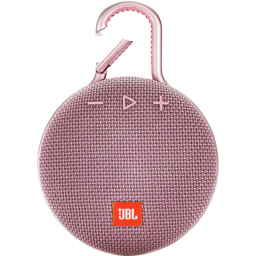 JBL Clip 3 Portable Bluetooth Speaker (Dusty Pink)