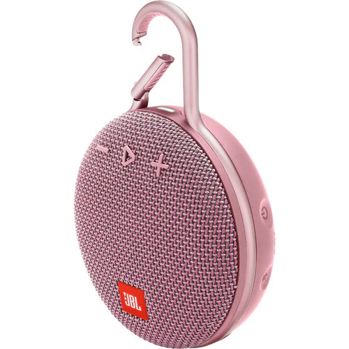 JBL Clip 3 Portable Bluetooth Speaker (Dusty Pink) - Image 4