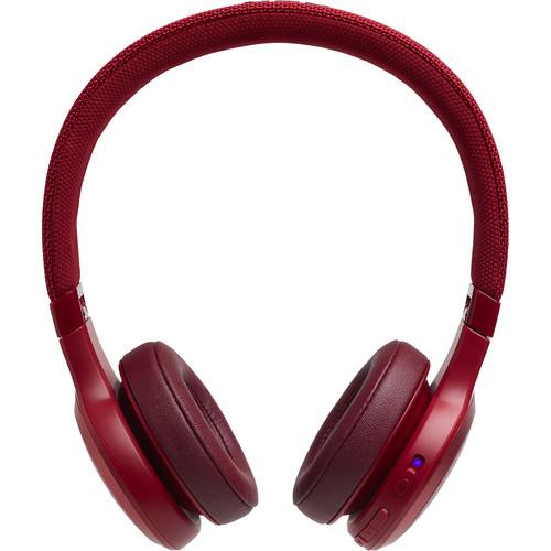 JBL LIVE 400BT Wireless On-Ear Headphones (Red)