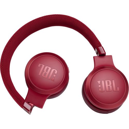 JBL LIVE 400BT Wireless On-Ear Headphones (Red) - Image 3