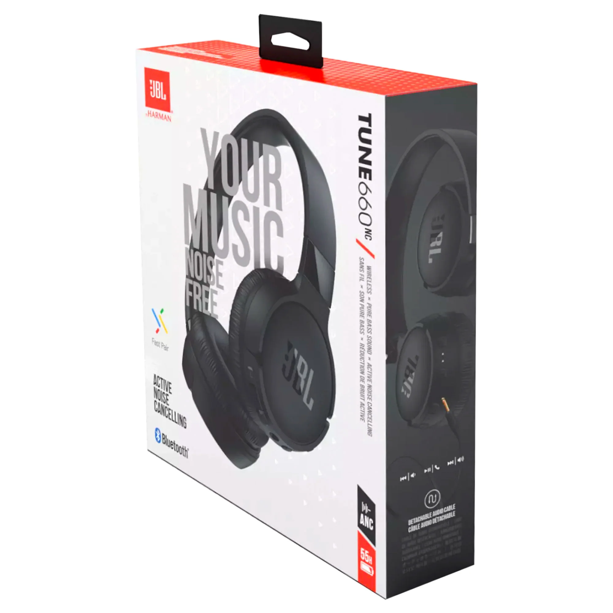 JBL Tune 660NC Noise-Canceling Wireless On-Ear Headphones (Black) - Image 8