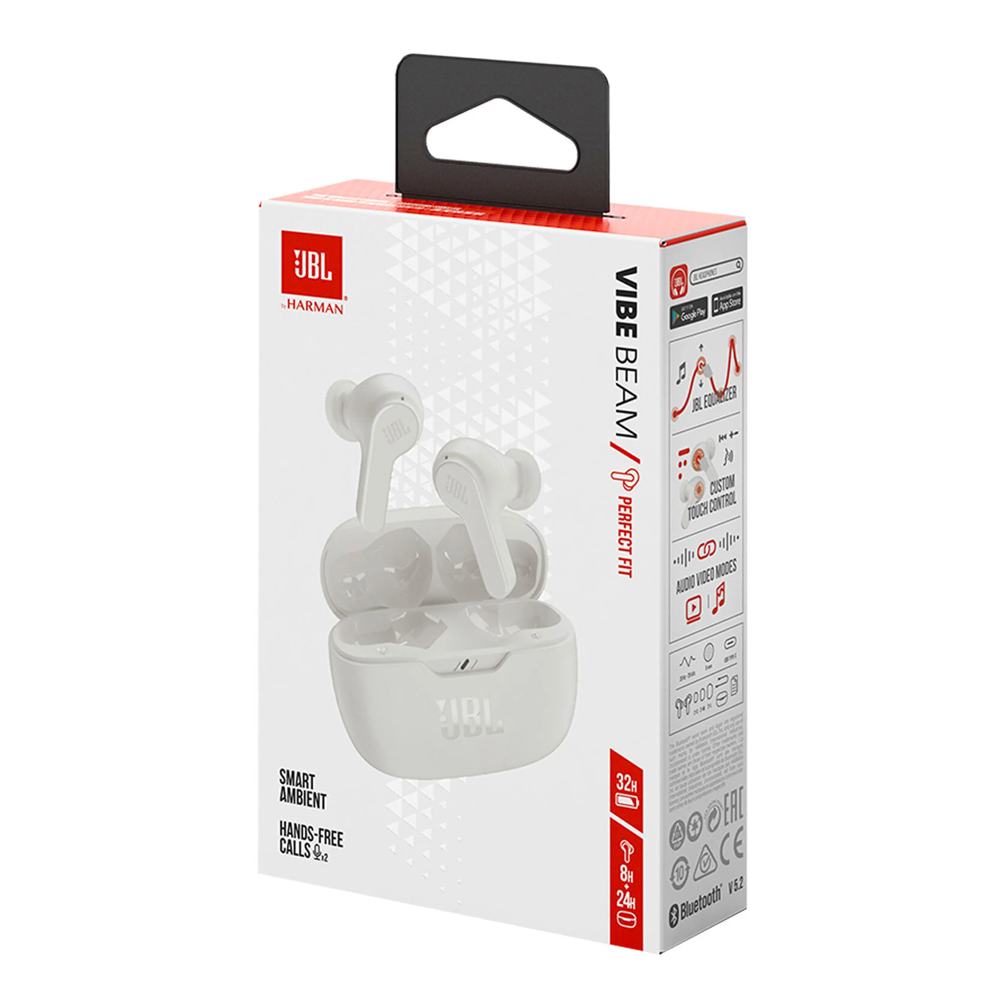 JBL Wave Beam True Wireless In-Ear Headphones (White) - Image 9