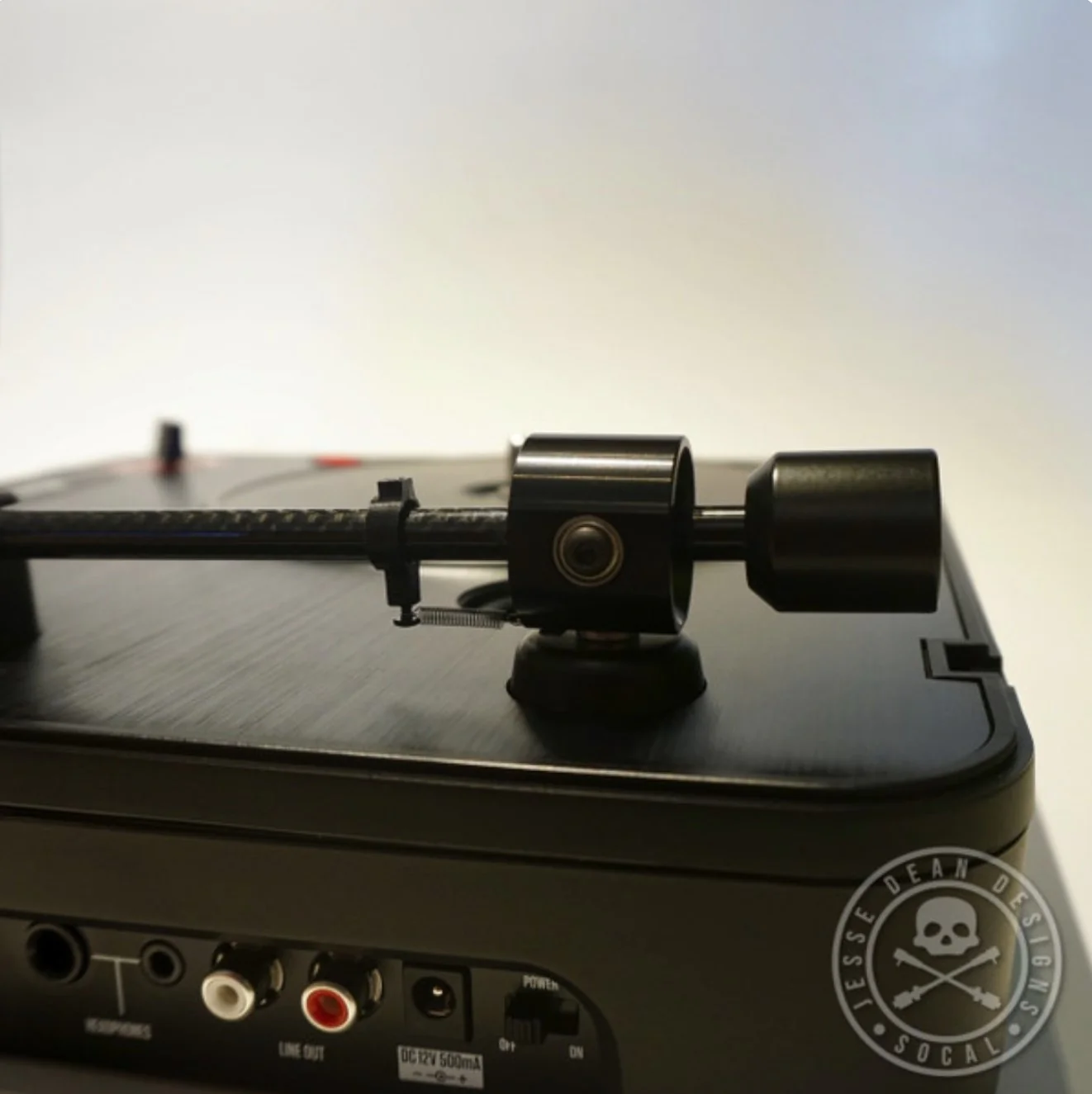 Jesse Dean Designs JDDPTA-BLK Portable Turntable Tone Arm Kit - Image 2