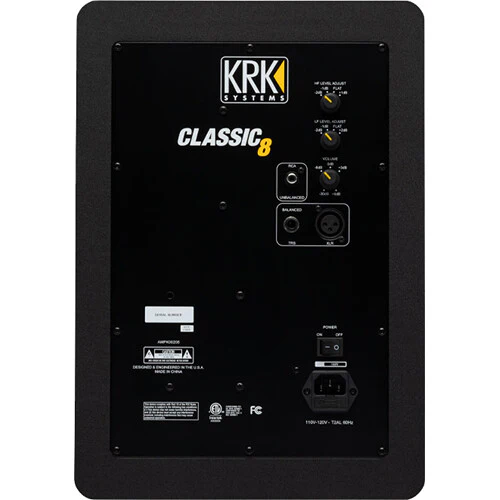 KRK Classic 8" Near-Field 2-Way Studio Monitor (Pair) + XLR Cable - Image 5