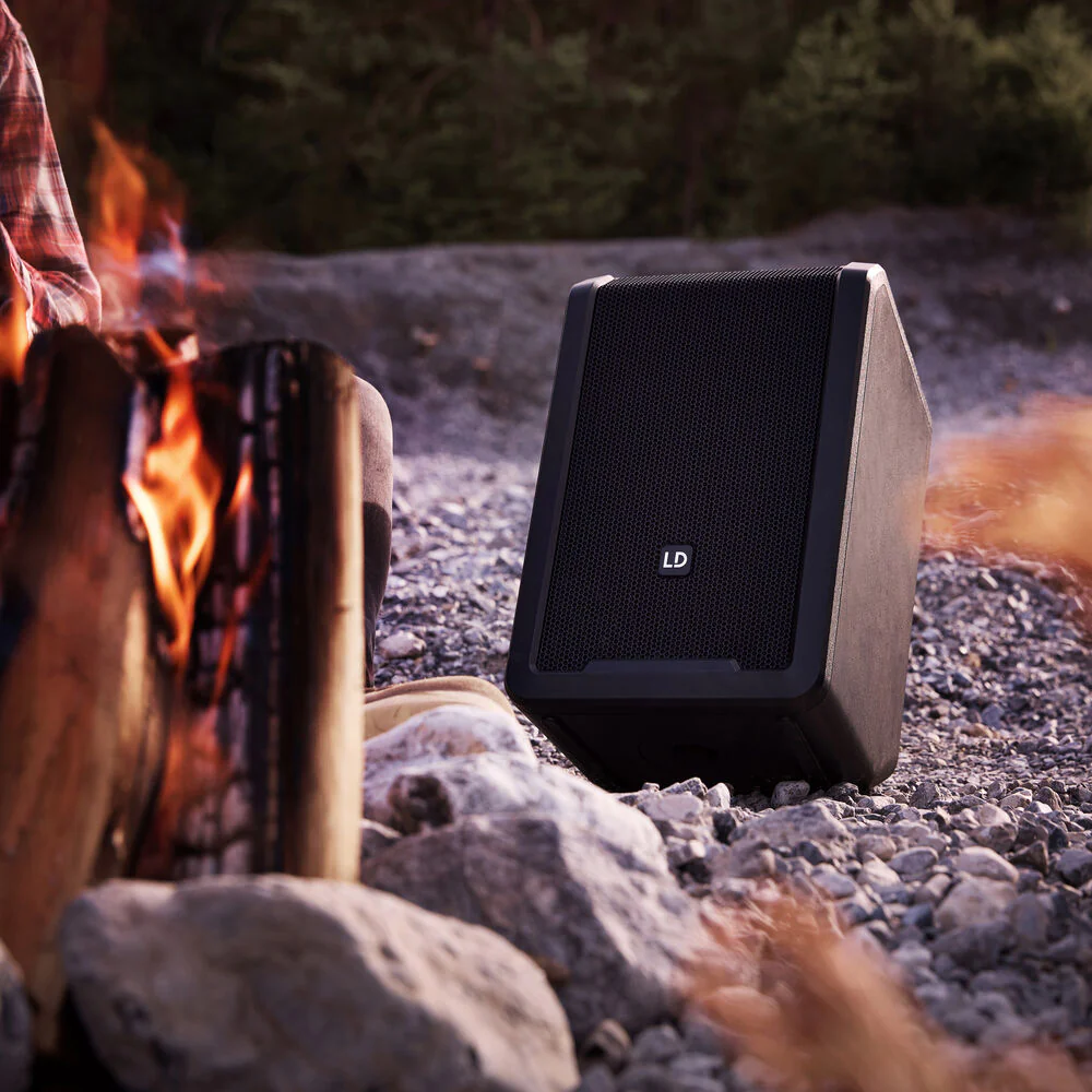LD Systems ANNY 8 Portable 8" Battery-Powered Bluetooth PA Speaker with Handheld Wireless Mic (Adventure Green) - Image 9